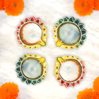 Designed Diya 4pcs