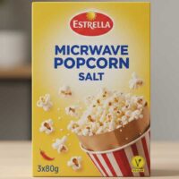 ESTRELLA MICROWAVE POPCORN SALT 3X80G
