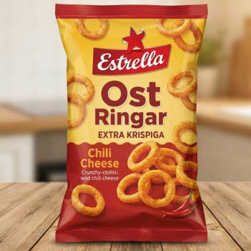 ESTRELLA OST RINGAR EXTRA KRISPIGA CHILI CHEESE