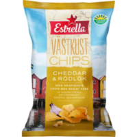 ESTRELLA VÄSTKUST CHIPS CHEDDAR& RÖDLÖK