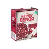 ICA kidney Bönor fasta &Matiga 380g