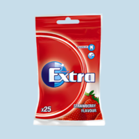 TUGGUMMI EXTRA STRAWBERRY