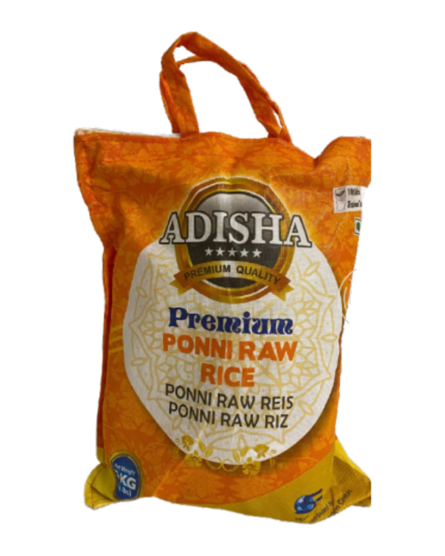 Adisha Premium Ponni Raw Rice (5kg)